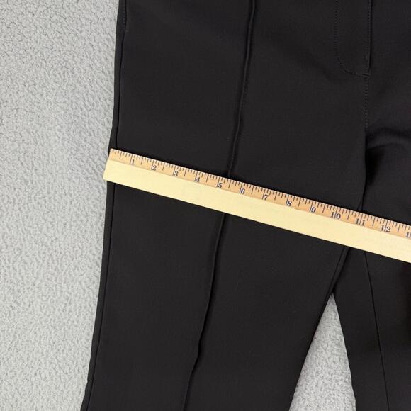 ZARA WOMAN Black Trousers High Waist Flared Leg Career Pants Size L (W: 34 L:34) - Picture 7 of 15